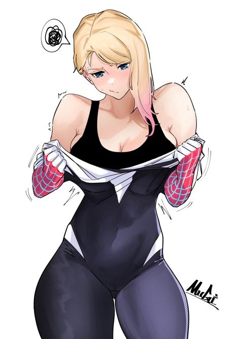 Spider Gwen, Marvel Girls, Gwen Stacy, Spiderman Art, Spider Verse, Female Character, Cute Anime Character, Anime Character Design, Marvel Dc