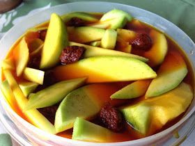 Whitney Loves to Eat: Pickled Mango Yam Recipes, Ono Kine Recipes, Pickle Mango Recipe, Chamorro Recipes, Pickled Fruit, Pickled Mango, Hawaiian Foods, Local Recipes, Pickled Asparagus