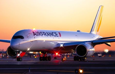 Finally got a shot of Air France’s A350 at EWR! Here she is taxiing out to 22R for its return to Paris 🇫🇷! - #AirFrance #Airbus… | Instagram Air India Flight, France Wallpaper, Airbus A350, France Aesthetic, Airplane Photography, Nice Photos, Air India, Art Appliqué, Air Plane