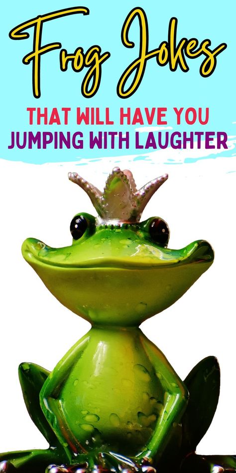 Frog Jokes Hilarious, Frogs And Toads, Frog Games For Kids, Frog Quotes Funny, Frog Jokes, Frog Sayings, Kid Riddles, Funny Frog Pictures, Grandma Activities