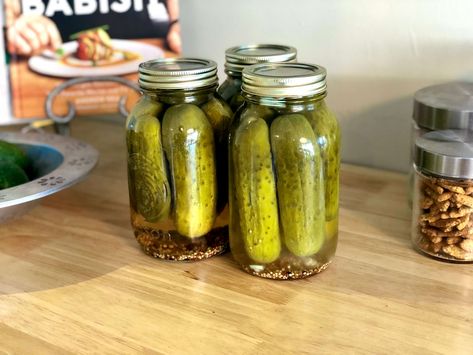 Sous Vide Canning Recipes, Sous Vide Canning, Crunchy Dill Pickles, Canning Pickles, Fermented Pickles, Spicy Pickles, Pickling Salt, Pickling Spice, Sous Vide Recipes