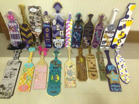 Phi Sigma Pi paddles the littles made for their bigs!! Phi Sigma Pi, New Mexico State University, Sigma Pi, Sorority Paddles, Phi Sigma Sigma, Pi Beta Phi, Delta Gamma, Sorority Life, Paddles