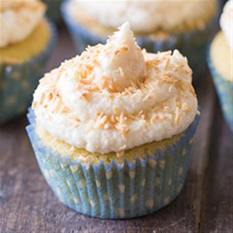 Vanilla Coconut Flour Cupcakes | "These vanilla cupcakes, made with coconut flour for extra fiber, are perfect for any occasion. Whether you're baking for a birthday, a bake sale, or just for fun, they're a cinch to whip up and are sure to be a hit!" #coconutcake #coconutcakerecipes #cakerecipes #bakingrecipes #cupcakerecipes Gluten Free Cupcake Recipe Easy, Coconut Flour Cupcakes, Recipes Using Coconut Flour, Gluten Free Cupcake Recipe, King Arthur Flour Recipes, Gluten Free Milk, Coconut Flour Recipes, Gluten Free Cupcakes, King Food