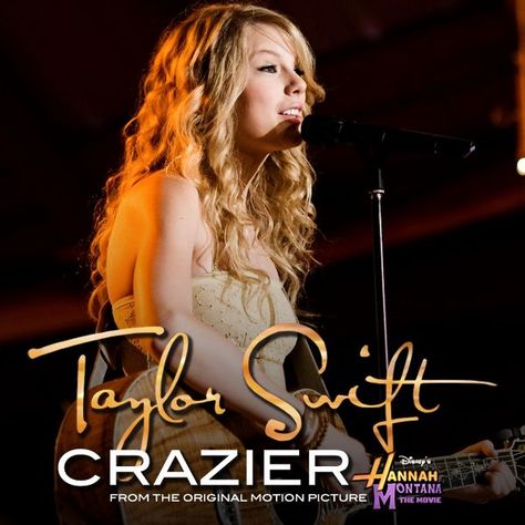 Crazier - Single | Released: March 20, 2009 | Format: Digital Download | Recorded: 2008 | Genre: Country | Label: Walt Disney | Songwriters: Taylor Swift & Robert Ellis Orrall | Producers: Nathan Chapman & Taylor Swift Taylor Swift Crazier, Crazy Lyrics, Hannah Montana The Movie, Taylor Swift Music Videos, Tears In Heaven, Taylor Swift Music, Taylor Swift Hair, Hannah Montana, Taylor Swift Album