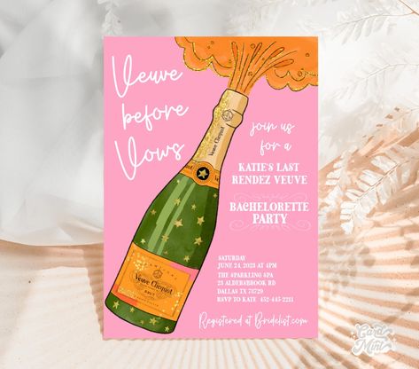 Veuve Before Vows, Shower Spa, Bachelorette Invitation, Spa Birthday, Chocolate Bar Wrappers, Bachelorette Invitations, Bar Wrappers, Bridal Shower Theme, Gsm Paper