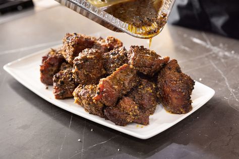 Pastrami Burnt Ends: Flavor Bombs, Cooked Tender Beef Burnt Ends, Homemade Corned Beef, Traeger Grill Recipes, Sticky Pork, Burnt Ends, Corned Beef Recipes, Bbq Pork, Cured Meats, Beef Brisket