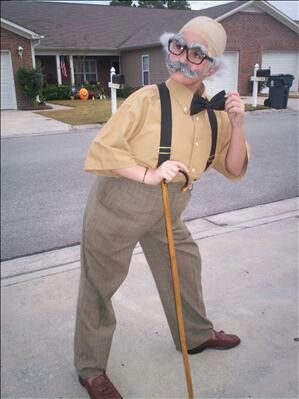 Grandpa Costume Grandpa Outfit Spirit Week, Old Costume, Old Man Costume For Women, Old Man And Old Lady Costume, Toddler Grandpa Costume, Old Man Costume Men, Grandpa Joe Costume, Old Person Costume Adult, Grandma And Grandpa Halloween Costume