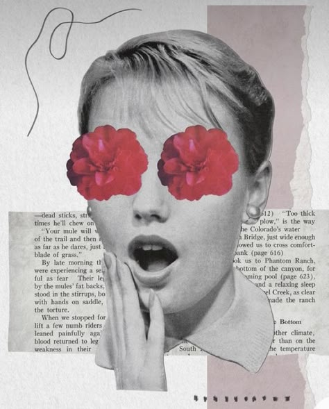 Surprised Woman, Vintage Collage Art, Retro Kunst, Vintage Collage, Into Art, Surreal Art, Retro Art, Art Wall Decor, Collage Art