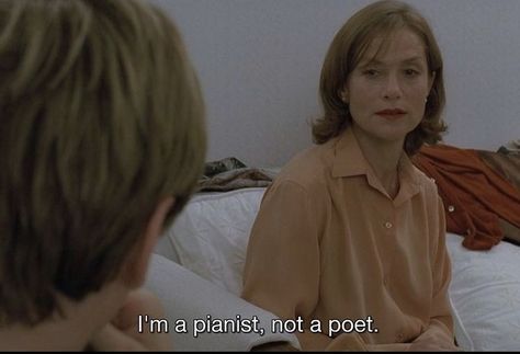 Something In The Orange Piano, The Piano Teacher Movie Poster, The Piano Teacher Movie, Pianist Film, Michael Haneke, The Piano Teacher, Michael Haneke Cinematography, Isabelle Huppert, Tori Amos