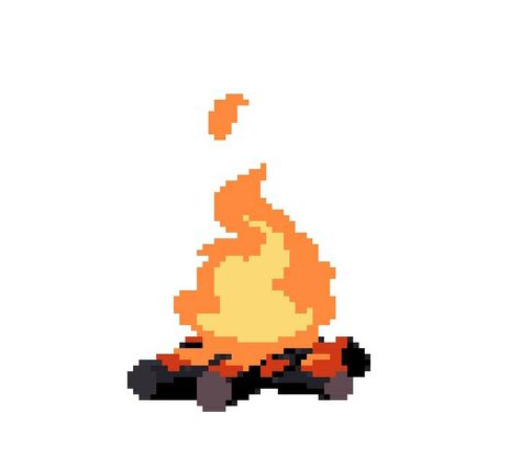 Pixel Art Campfire, Fire Pixel Art, Pixel Fire, Food Concept Art, Pixel Art Icon, Epic Dragon, Pixel Art Gif, Paper Coloring, Cross Stitching Patterns