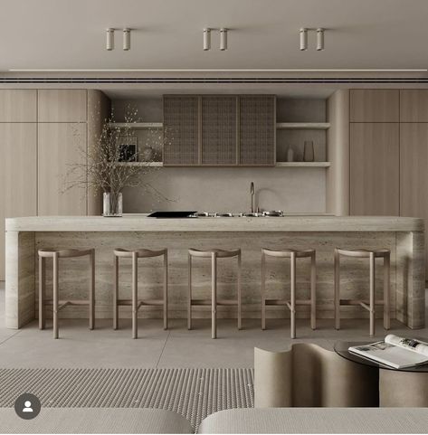 Interior Textures, Minimal Kitchen Design, Kitchen Dining Living Room, Residential Tower, Minimal Kitchen, Kitchen Dining Living, Kitchen Inspiration Design, Design Concepts, Decor Bedroom