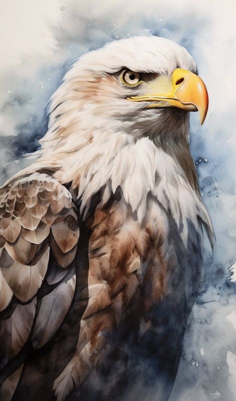 Eagle Paintings, Bald Eagle Painting, American Eagle Art, Bald Eagle Photography, Usa Images, Eagle Portrait, Bald Eagle Art, Eagle Artwork, Aigle Royal