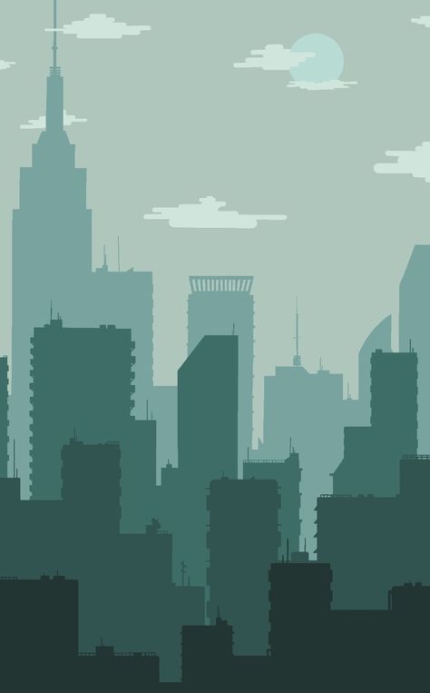 Background Building Drawing, Cartoon City Background, City Background Drawing, City Illustration Design, City Scape Drawing, City Silhouette Art, City Background Illustration, City Graphic Design, Grand Theft Auto Artwork