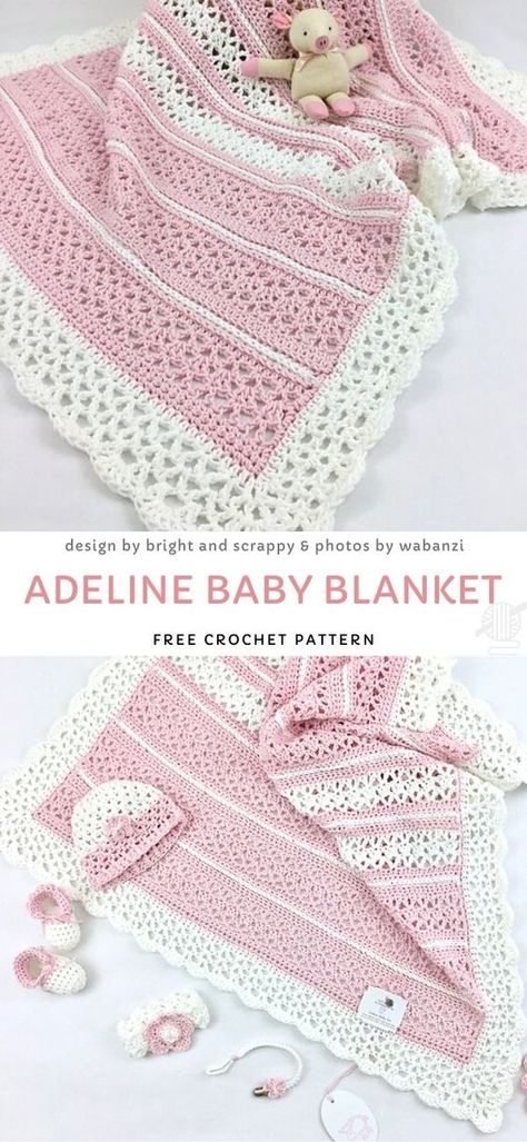 Baby Afghan Crochet Patterns, Crocheted Baby Blanket, Crochet Baby Blanket Free Pattern, Crochet Blanket Designs, Easy Crochet Baby, Baby Afghan Crochet, Crochet Patterns Free Blanket