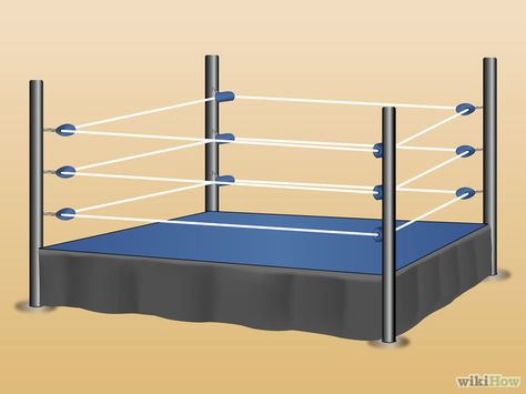 Wrestling Ring Bed, Diy Wwe, Wwe Bedroom, Wrestling Birthday, Wrestling Party, Wwe Birthday Party, Wwe Party, Wwe Birthday, Boxing Rings