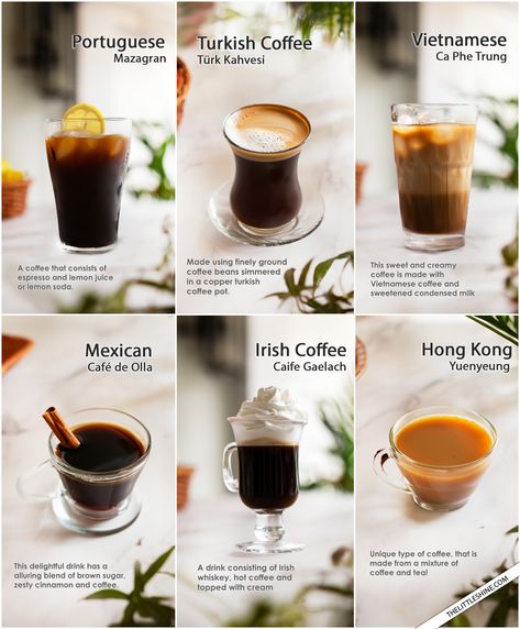 Little shine - 12 different ways people drink coffee... Iced Coffee Recipes, Coffee Around The World, Steamed Milk, Homemade Cookbook, Vietnamese Coffee, Healthy Drinks Smoothies, Coffee Menu, Fancy Drinks, Milk Foam