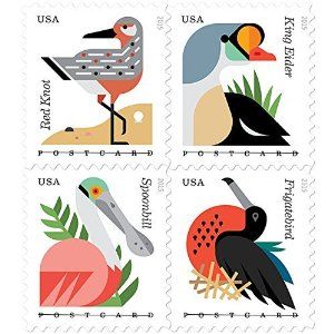 Coastal Birds Stamps Usps Stamps, طوابع بريد, Usa Stamps, Coastal Birds, Postage Stamp Design, Matchbox Label, Postcard Stamps, Gig Poster, Birds Art