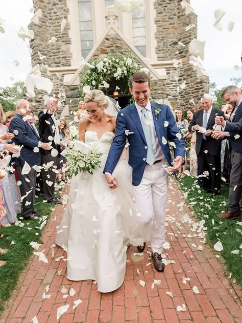 Grand Exit Ideas, Tent Photography, Church Wedding Photos, Classic Summer Wedding, Wedding August, Hamptons New York, Petal Toss, Wedding Shot List, Hamptons Wedding