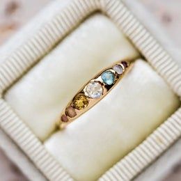 Solid Yellow, White, and Rose Gold Rings | Local Eclectic Marry Myself, Birth Stones, Queen Rings, Aquamarine Birthstone, The Giving Tree, Local Eclectic, Good Jewelry, Gemstone Wedding Rings, Opal Birthstone