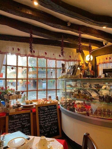 Tea Room Interior, English Tea Room, Old Bakery, Newark On Trent, British Village, Bakery Interior, Cozy Coffee Shop, Village Shop, Tea Rooms