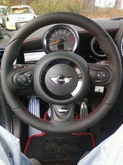 GP Leather Steering Wheel R55 R56 R57 R58 R59 R60 R61 Mini Cooper R50 Custom, R53 Mini Cooper S Mods, Mini Cooper Steering Wheel, Mini Cooper R56 Jcw, Mini Cooper S 5 Door, Mini Cooper Sport, Mini Cooper 4 Door, John Cooper Works, Mini Logos