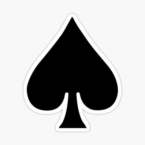 Ace Symbol, Ace Spade, Draw Ideas, Ace Of Spades, Playing Card Deck, Design Sticker, Cool Stickers, Logo Ideas, Underarmor Logo