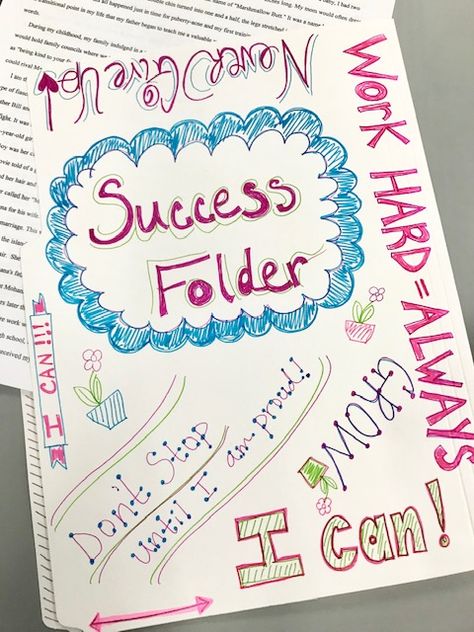 Increasing Student Motivation with "Success Folders" — Bespoke ELA: Essay Writing Tips + Lesson Plans Growth Mindset Statements, Capturing Kids Hearts, Motivating Students, Screenplay Writing, Motivate Students, Teaching High School English, Drama Teacher, Grade Book, Essay Writing Tips