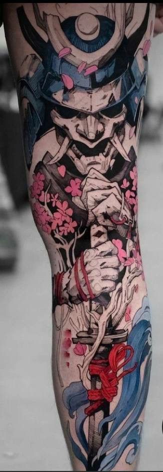 Yakuza Style Tattoo, Japanese Forearm Tattoo, Tattoo Japonais, Traditional Japanese Tattoo Sleeve, Samurai Tattoo Sleeve, Japanese Leg Tattoo, Japanese Tattoos For Men, Oni Tattoo, Tattoo Japanese Style