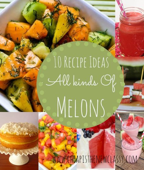 Melon Recipes: 10 Recipe Ideas For Your Favorite Melons | Cheap Is The New Classy Santa Claus Melon, Melon Recipes, The Santa Claus, Fruit Dishes, Family Dinner Recipes, Sandwich Recipes, Clean Recipes, Yummy Recipes, Family Dinner