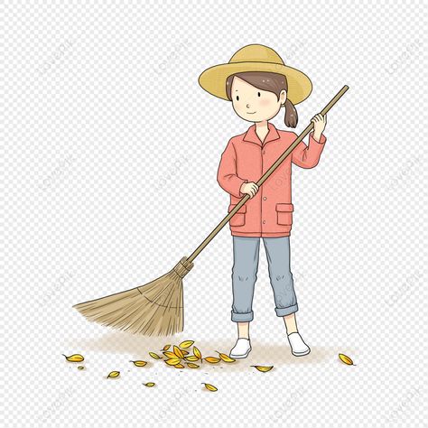 Person Sweeping The Floor, Sweeping The Floor Drawing, Kawaii Fruit, Digital Media Marketing, Cool Pencil Drawings, Vi Design, Copy Print, Leaf Drawing, Fallen Leaves