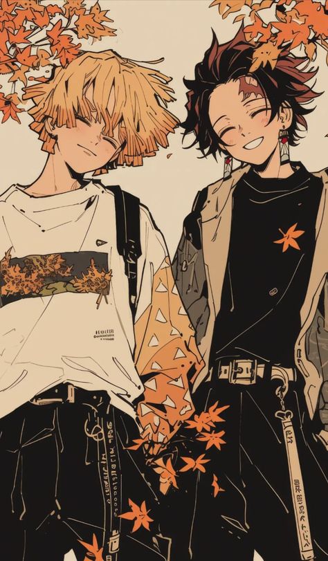 【ANIME DUO ••| TANJIRO & ZENITSU |•• 】 ⁀➷ Wallpaper ✪ Anime Duo, Anime People Drawings, Character Street Art, Anime Fyp, Gon Killua, Luffy Zoro, Goku Vegeta, Anime Collectibles, Anime Decor