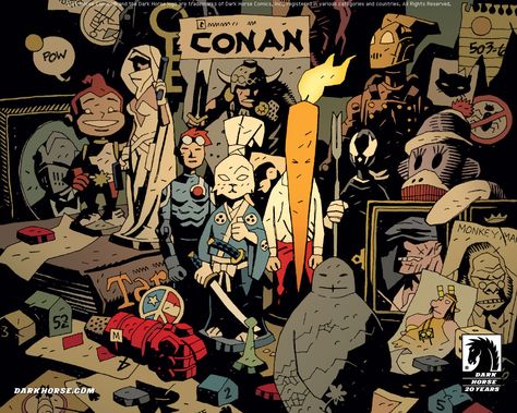 Mike Mignola Mike Mignola Art, Comics Anime, Mike Mignola, Bd Comics, Dark Horse Comics, Comic Book Covers, Comic Book Artists, Comic Illustration, Dark Horse