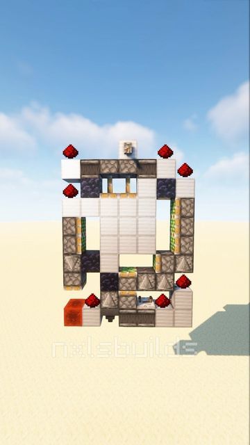 Minecraft Dripstone Builds, Redstone Door Minecraft, Minecraft Bank Building, Minecraft Trash Can, Minecraft Redstone Door, Minecraft Redstone Ideas, Redstone Ideas, Minecraft Portal Design, Minecraft Cliff