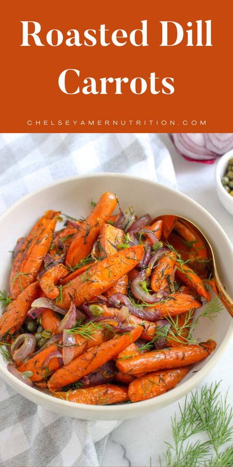 Roasted dill carrots Best Carrot Recipe, Dill Carrots, Eat To Live Diet, Carrot Recipe, Roasted Carrots Recipe, Dill Recipes, Kitchen Aid Recipes, Roasted Chicken And Potatoes, Carrots Recipe