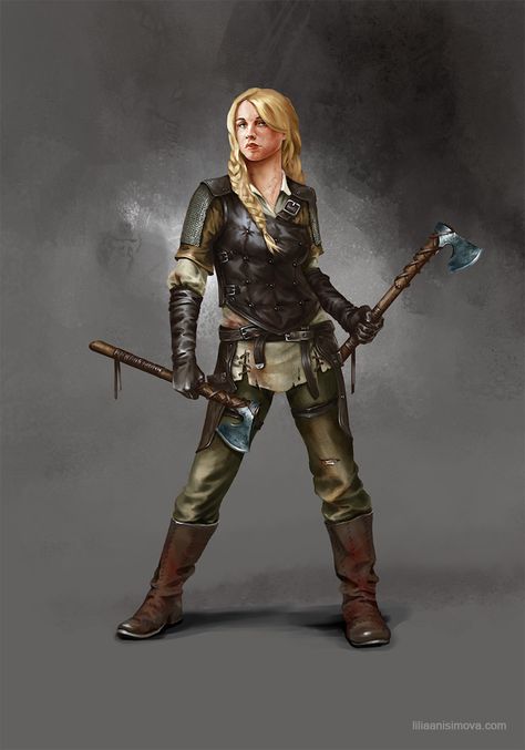 Thorwaller Kämpferin Illustration Fantasy, Heroic Fantasy, Shield Maiden, 5 Anime, Skyfall, Fantasy Warrior, Arte Fantasy, Fantasy Rpg, Fantasy Inspiration