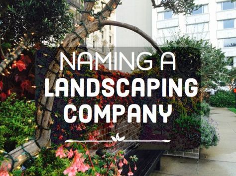 Ready to use that green thumb of yours to start a profitable, thriving landscaping and lawn service company? Then you'll need a catchy landscaping company name for your growing business! Step Landscape, Backyard Nursery, Gardening Business, Lawn Care Business Cards, Landscaping Business Cards, Hermes Logo, Landscape Business, Lawn Care Business, Business Name Ideas