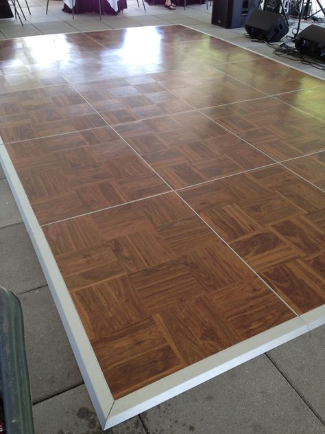 12' x 20' wood grain dance floor rental Pole Room, Temporary Flooring, Dance Floor Rental, Minimal Bedroom, Dance Floor Wedding, God Father, Prom 2024, Wedding Rentals, Event Rentals