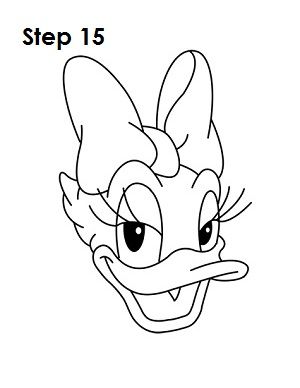 How to Draw Daisy Duck Step 15 Daisy Duck Pumpkin Carving, Draw Daisy, Daisy Disney, Duck Drawing, Donald And Daisy Duck, Cartoon Drawing Tutorial, Disney Colors, The Best Hairstyles, Cartoon Coloring Pages