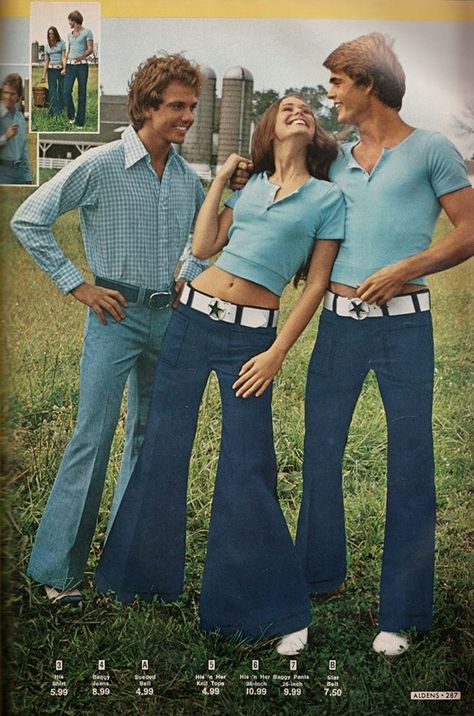 Early to mid 1970's.  Note, the big wide white belt.  My hubby wore one similar to this, back in the day. 70s Mens Clothes, Late 70s Fashion, That 70s Show Outfits, 70s Show Outfits, 1970s Mens Fashion, 40s Mode, 70s Fashion Men, Western Outfits Men, Fall Fashion Skirts