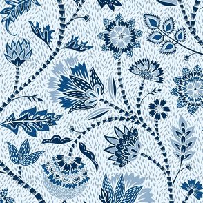 Home Decor Fabric, Classic Blue, Surface Pattern Design, Fabric Decor, Surface Design, Fabric Spoonflower, Spoonflower Fabric, Fat Quarter, Custom Fabric