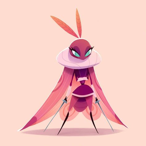 Muhd Noh 🇸🇬 on Instagram: “Moth Warrior #characterdesignchallenge #cdc #characterdesign #cdchallenge #cartoon #moth #insect #critter #warrior #swordswoman #challenge…” Moth Insect, Music Drawings, Arthropods, Insect Art, Amazing Drawings, Female Character Design, Character Design References, Creature Design, Creature Art