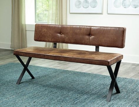 Wood dining bench