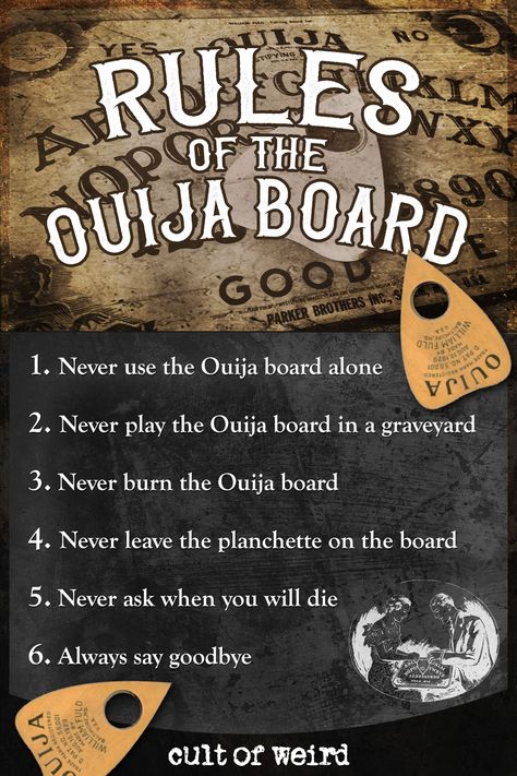 The rules of the Ouija board will help keep you safe while communicating with the spirits. Paranormal Aesthetic, Witch Board, Spirit Communication, Wiccan Magic, Witch Spirituality, Magic Spell Book, Spirit Board, Wiccan Spell Book, Witchcraft Spell Books