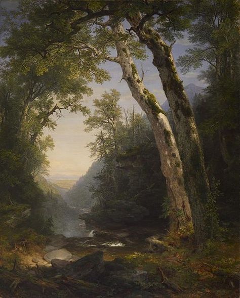 Durand: The Catskills Hudson River School Paintings, Hudson River School, The Catskills, Arte Van Gogh, Oil Painting Reproductions, Painting Reproductions, Art Movement, American Art, Landscape Art