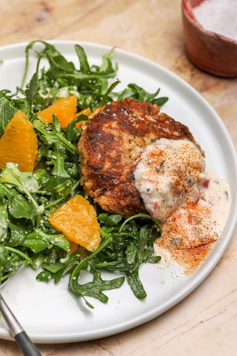 There's nothing I love more than Baltimore Crab Cakes! They've got a crisp exterior, a sweet crab flavor, and very little filler. You can enjoy them with tartar sauce, remoulade sauce, or a squeeze of lemon juice, but they're also great for making crab cake sandwiches and egg benedicts. This has been my go-to recipe for over a decade -- it'sfoolproof! #wellseasonedstudio #crab #crabcakes #tartarsauce Baltimore Crab Cakes, Cake Sandwiches, Crab Cake Sandwich, Crab Cake Recipes, Remoulade Sauce, Crab Cake, Tartar Sauce, Crab Cakes, Love More