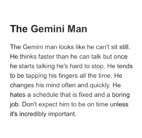 The gemini man Gemini Man Traits, June Gemini, Gemini Zodiac Quotes, Gemini Traits, Gemini And Sagittarius, Gemini Quotes, Gemini And Aquarius, Astrology Gemini, Libra Women