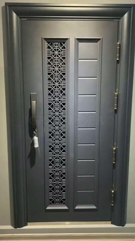 Security Door Design, House Main Door, House Front Door Design, House Main Door Design, Metal Doors Design, Steel Door Design, Iron Door Design, Front Door Design Wood, Main Entrance Door Design