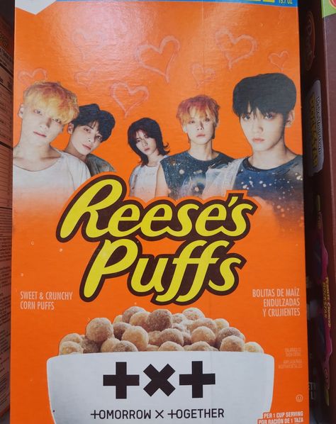 Jammin to some @mirror.weare while picking up a box of @txt_bighit Cereal...cause why the hell not. #txt #mirror Txt Magic, Reese's Puffs, I Regret Nothing, General Mills, Prevent Aging, Indie Pop Music, Tomorrow X Together, Pop Bands, Plastic Wrap