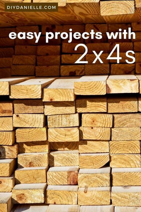 easy projects with 2x4s Things To Build With 2x4 Diy Projects, Woodworking Projects With Plans, Simple Woodworking Projects For Beginners, Small 2x4 Wood Projects, 2 By 4 Furniture, Cedar 2x4 Projects, Leftover 2x4 Projects, 2 By 4 Wood Projects, Decorative Wood Projects