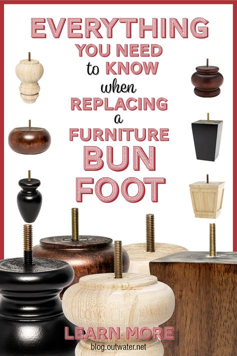 Adding Legs To Dressers, Bun Feet Furniture, Couch Feet Replacement, Couch Legs Replacement, Bed Legs Ideas, Dresser Legs Ideas, Add Feet To Dresser, Adding Legs To Furniture, Furniture Feet Ideas